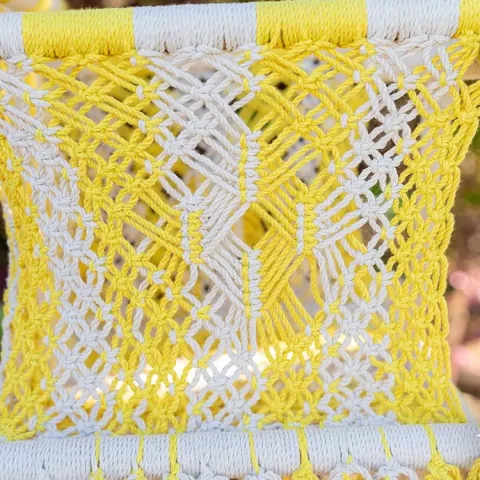 hamac bebe macrame amarillo 3