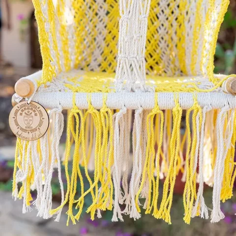 hamac bebe macrame amarillo 4