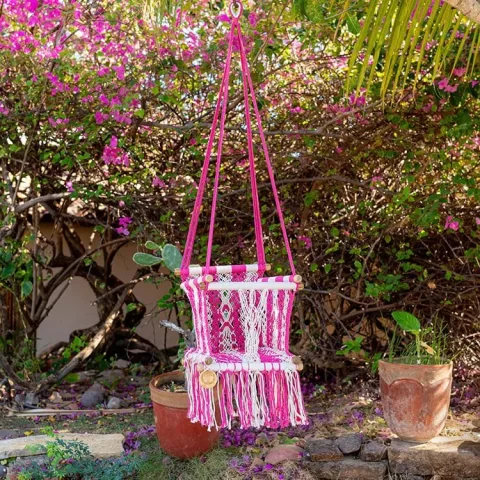 hamac bebe macrame rosado 1 1