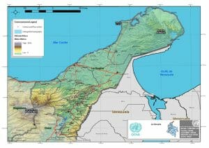 Situation géographique de la Guajira