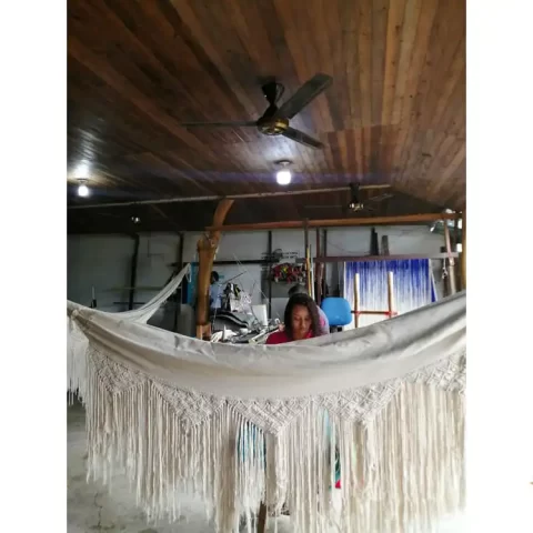 hamac l macrame ecru 6