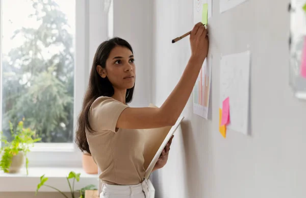 fille planifier des objectifs réalistes