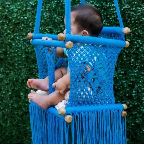 hamac bebe macrame celeste 3