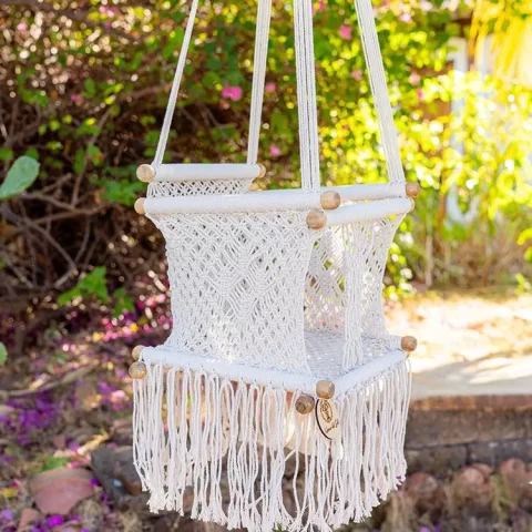 hamac bebe macrame ecru 2 1